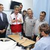  بازدید رئیس سازمان حج و زیارت از بیمارستان مکه و عیادت از بیماران بستری