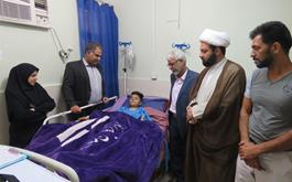 عیادت از مجروح حادثه تروریستی ناصریه عراق