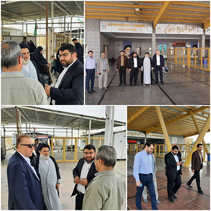بازدید مدیر حج و زیارت خوزستان از پایانه مرزی شلمچه