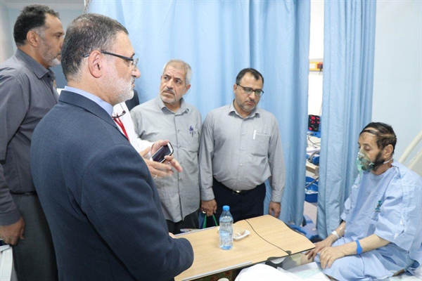 بازدید رئیس سازمان حج و زیارت از بیمارستان مکه و عیادت از بیماران بستری