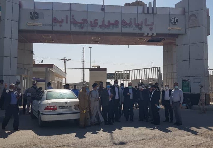 جلسه هماهنگی مرزی بین مسئولین استان خوزستان و استان میسان در مرز چذابه 